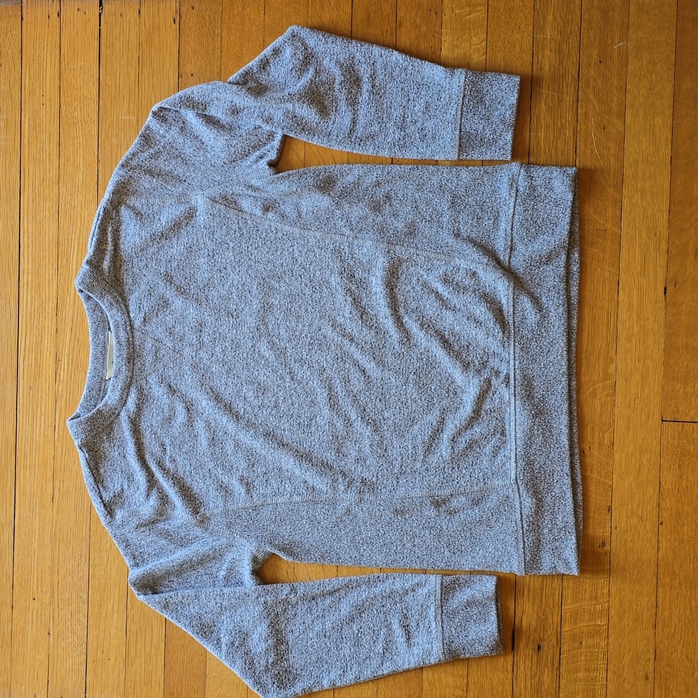 The Commons The Classic Long Sleeve Cozy Crew gray  Boys' size L